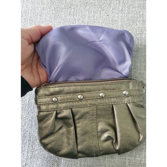 Brighton Wristlet Wallet Coint Purse - Metallic Bronze/Light Gold Color Leather - Picture 5 of 7